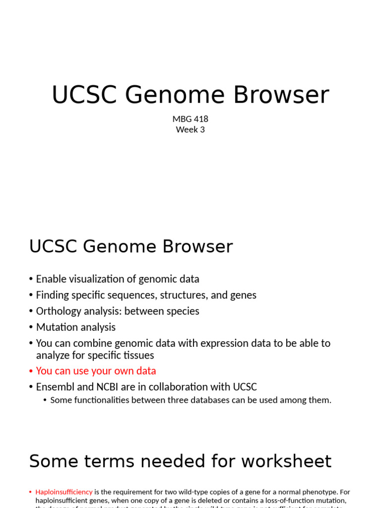 UCSC Genome Browser Analysis Guide | PDF | Dna Methylation | Single ...