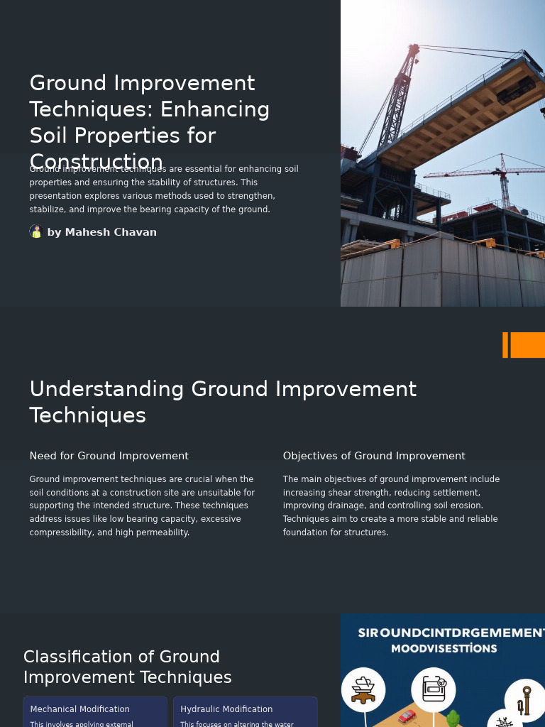 Ground Improvement Techniques Enhancing Soil Properties For ...
