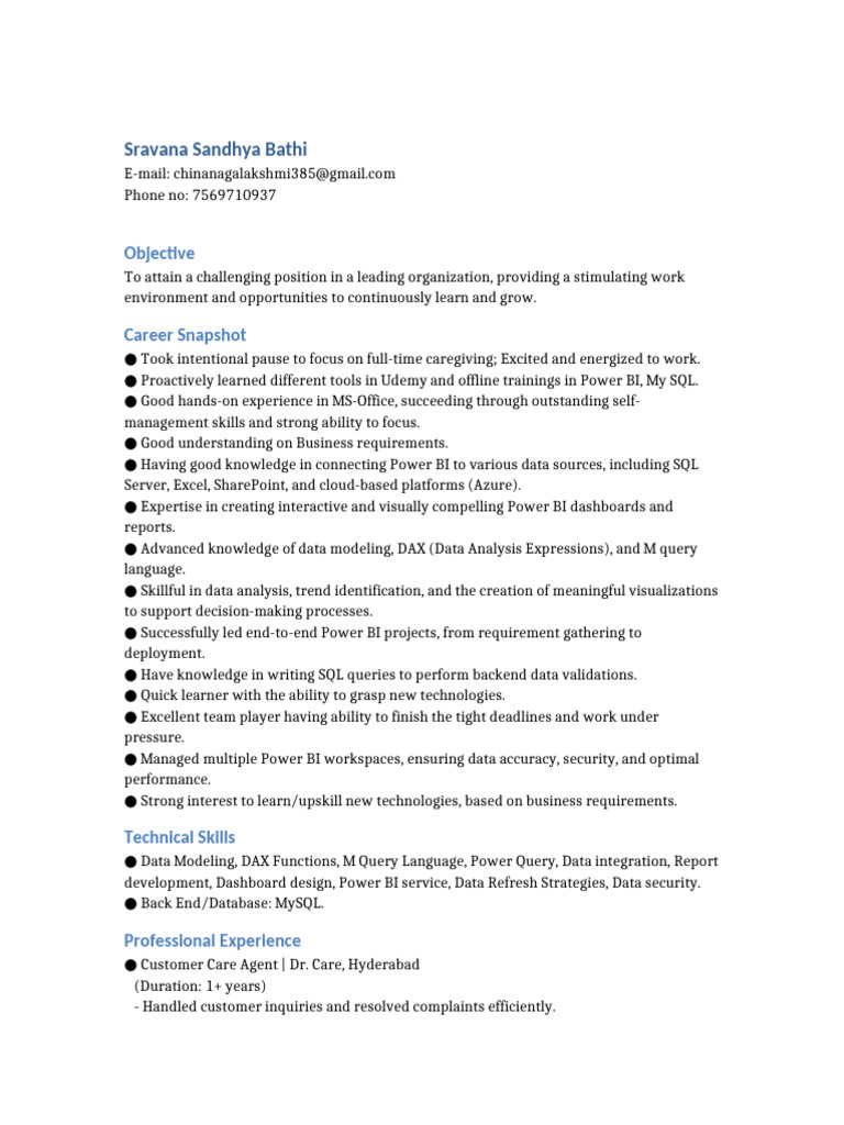 Combined Resume v2 | PDF | Sql | Data Management