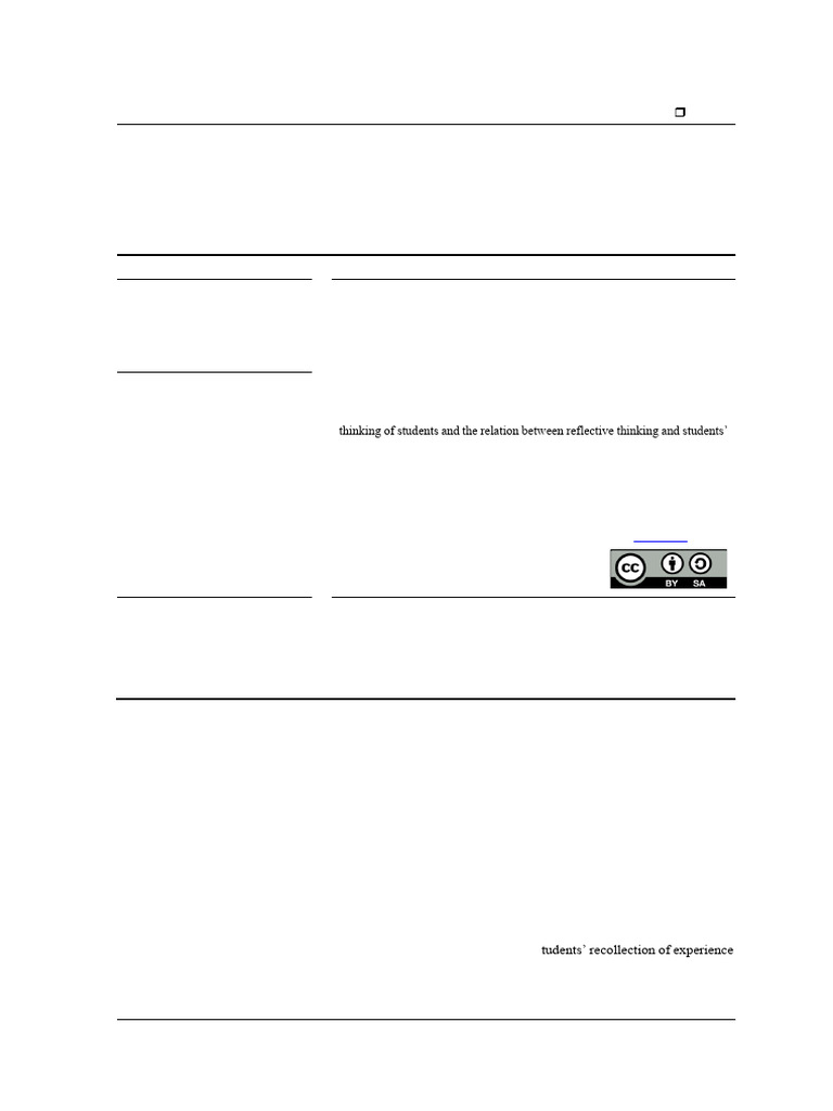 Systematic Review of Reflective Thinking in Schools | PDF | Reflective ...
