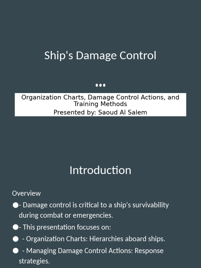 Ship Damage Control Strategies & Training | PDF | Simulation | Ships