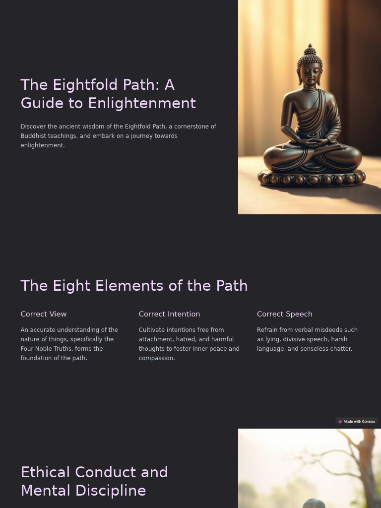 The Eightfold Path | PDF | Noble Eightfold Path | Four Noble Truths