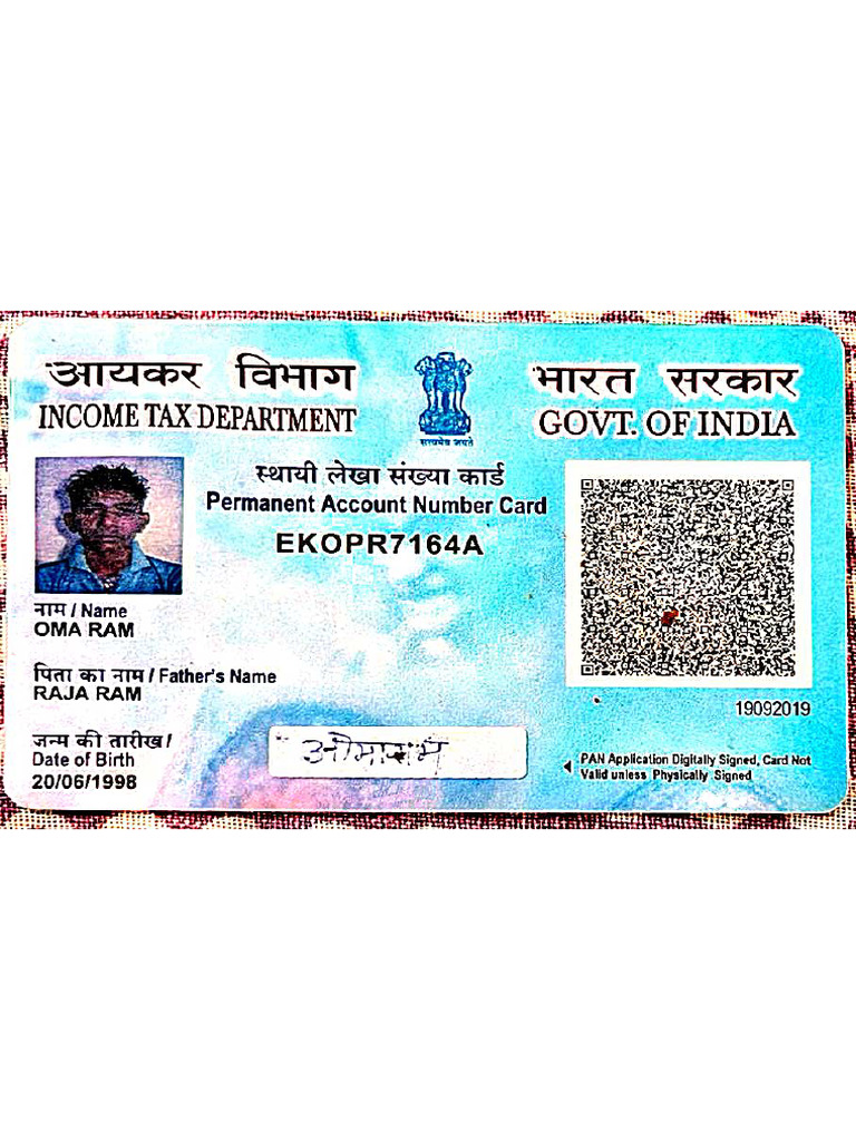 Pan Card of Omaram | PDF
