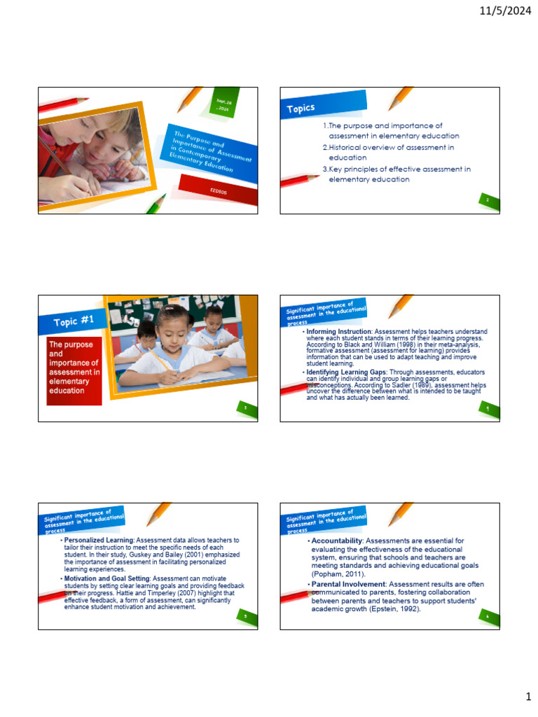 Benefits of Assessment in Education | PDF | Educational Assessment ...