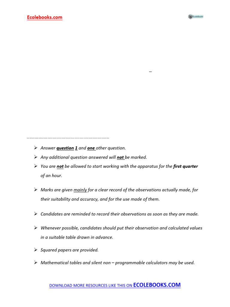 Physics Practical Exam Guide 2019 | PDF | Pendulum | Mirror