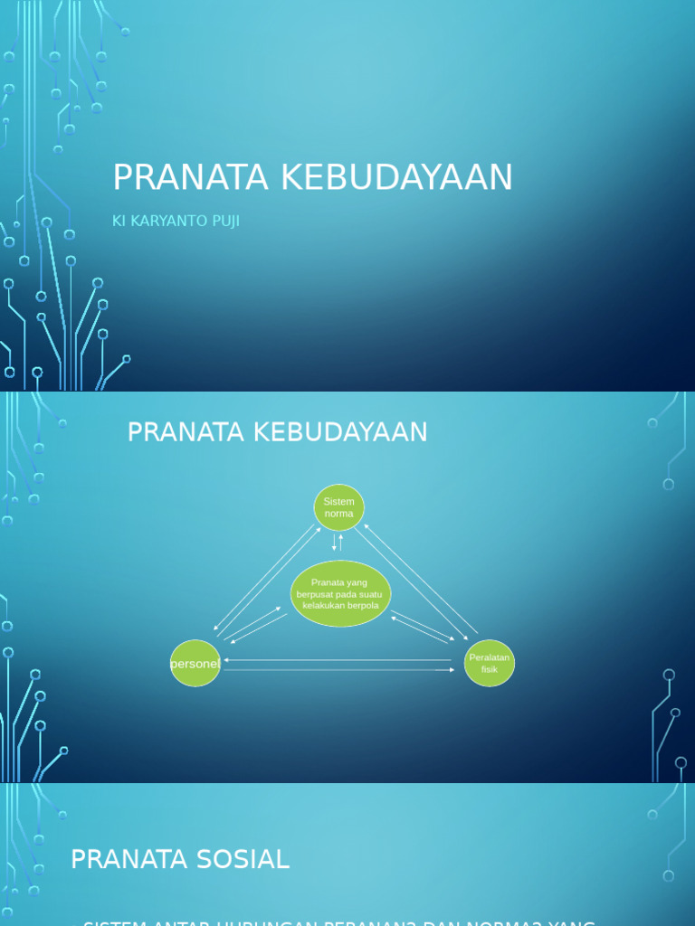 Manusia Dan Pranata Kebudayaan | PDF