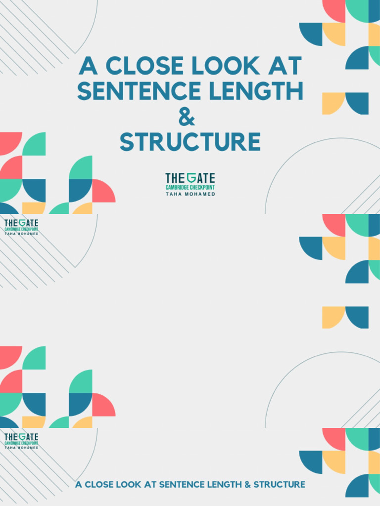 1704141500A Close Look at Sentence Length and Structure | PDF