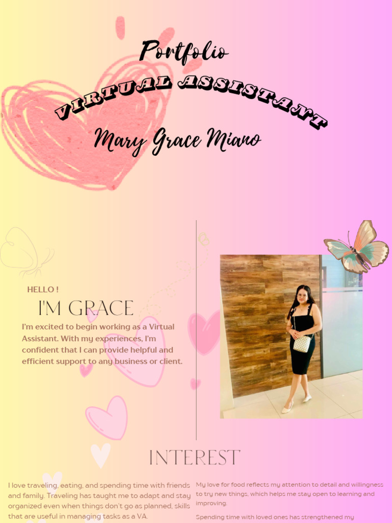 Virtual Assistant Portfolio of Mary Grace Miano | PDF | Computing ...