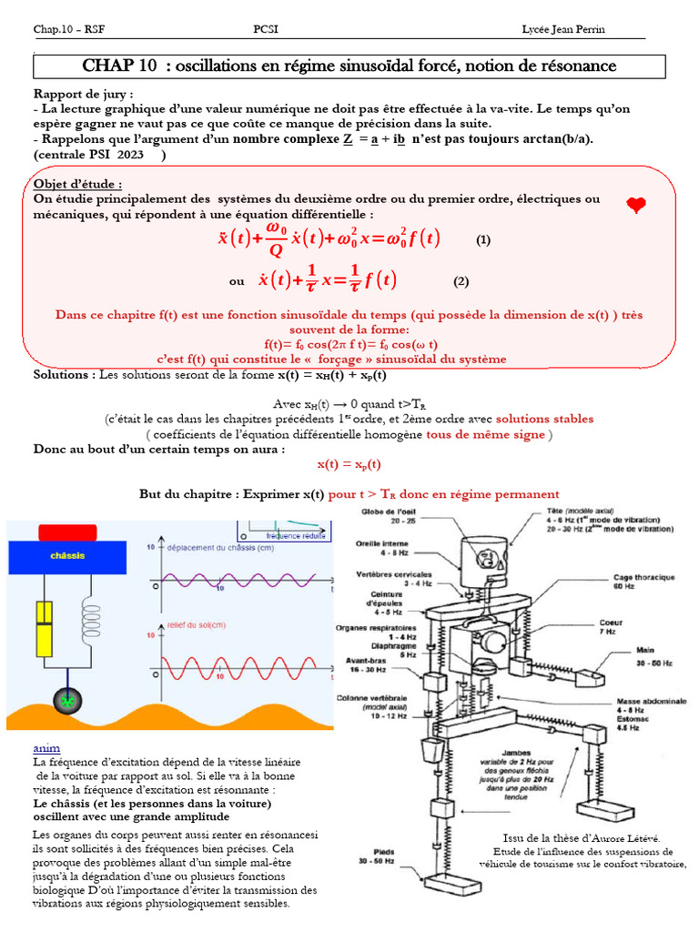 Pulsation de résonance en RSF | PDF | Fréquence | Oscillation