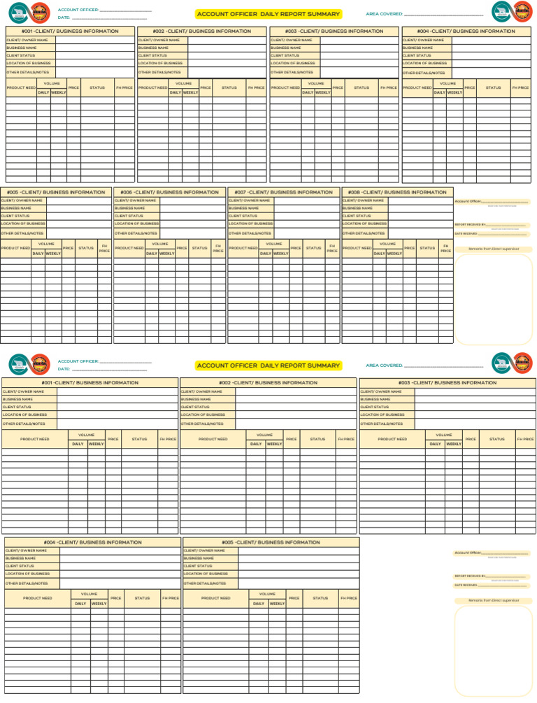 Daily Business Report Summary | PDF