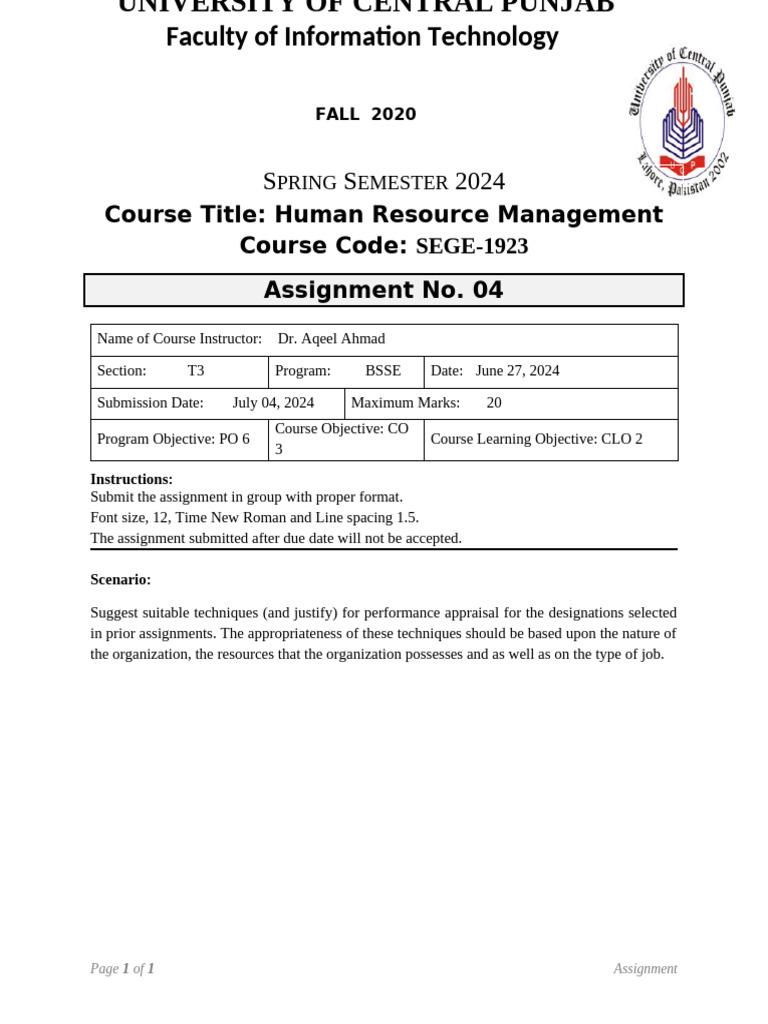 HR Performance Appraisal Techniques Guide | PDF