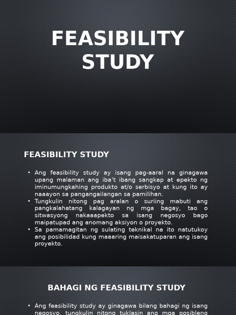 Feasibility Study | PDF