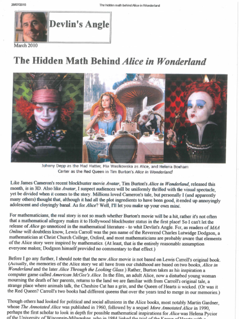 The+Hidden+Math+Behind+Alice Devlin | PDF