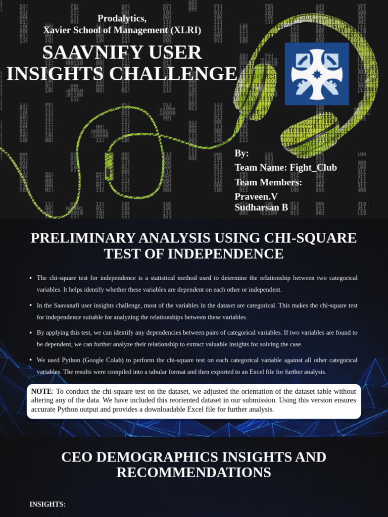 Saavnify User Insights Challenge - Fight - Club | PDF | Chi Squared ...
