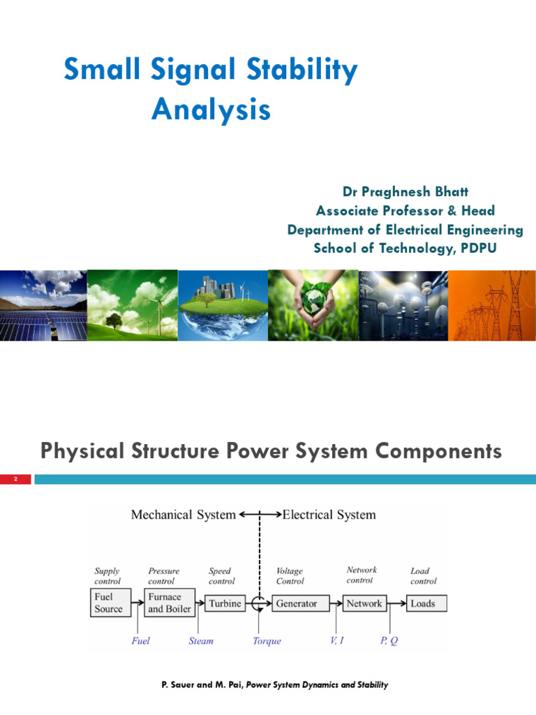 Small Signal Stability Analysis in Power Systems | PDF | Electric Power ...