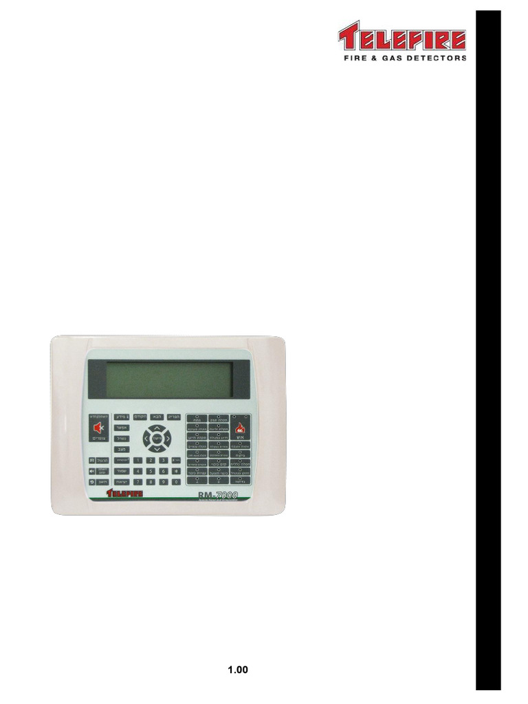 RM-7000 Sub-Panel Technical Guide | PDF | Power Supply | Menu (Computing)