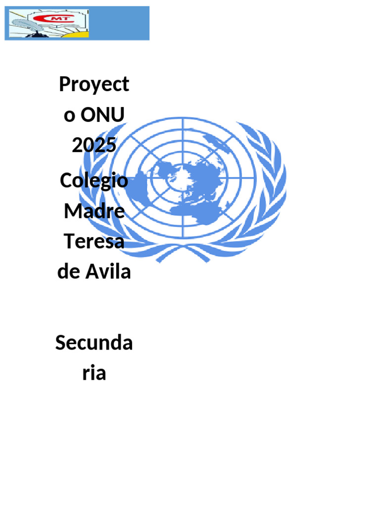Modelo de Naciones Unidas 2025 en Secundaria | PDF