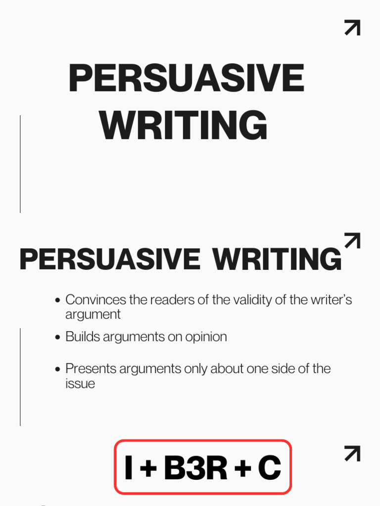 Persuasive vs. Argumentative Writing Guide | PDF | Argument