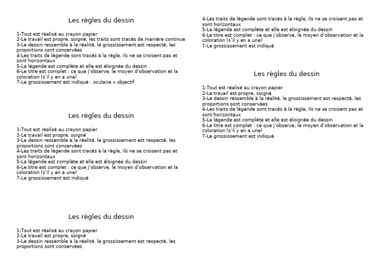 Règles essentielles du dessin à la règle | PDF | Dessin | Techniques ...