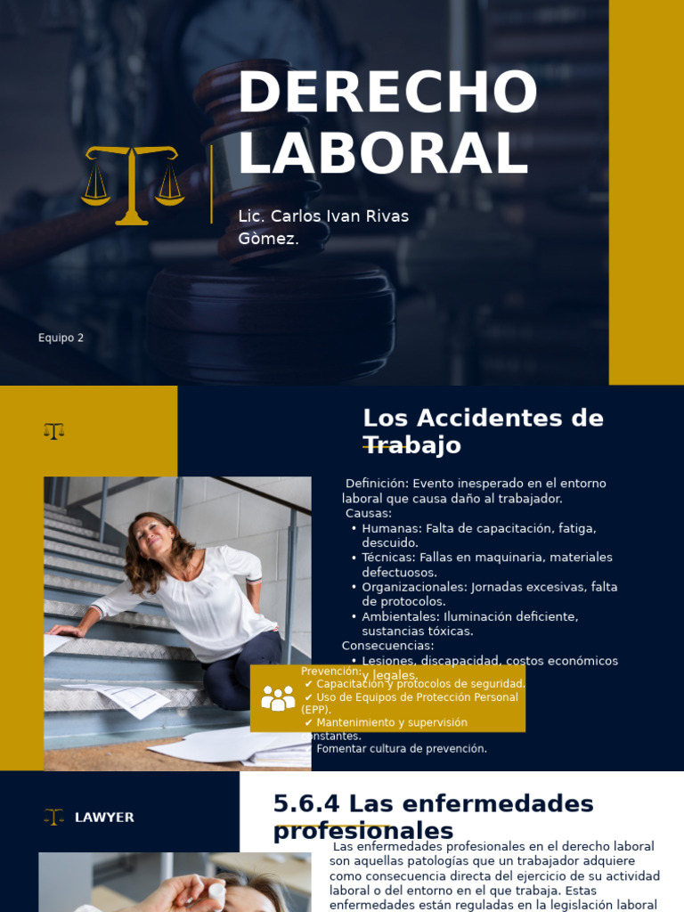 Accidentes y Enfermedades Laborales | PDF | Derecho laboral