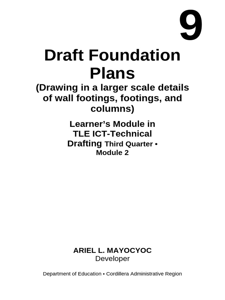 Foundation Drafting Techniques Guide | PDF | Foundation (Engineering ...