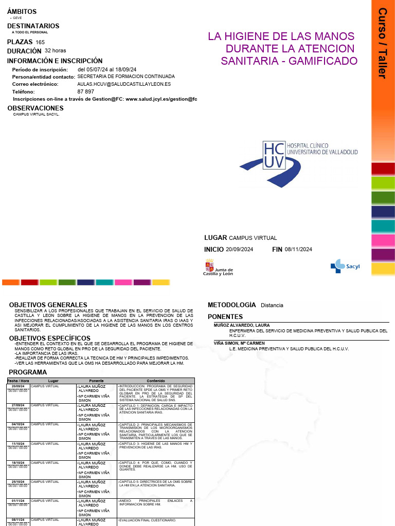 Mejora de la Higiene de Manos en Salud | PDF | Lavado de manos ...