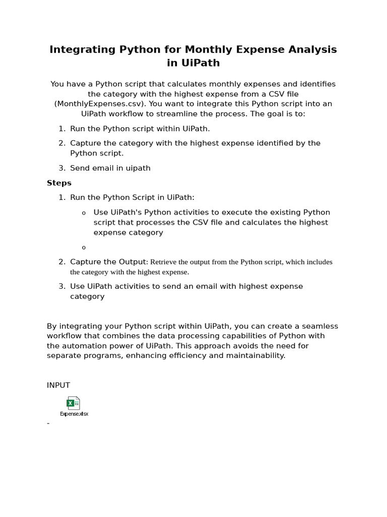 4. Integrating Python in UiPath | PDF