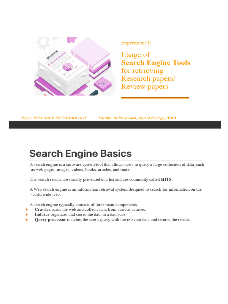 Open PRAC - 1 - Search Engine Tools For Retrieving Research - Review ...