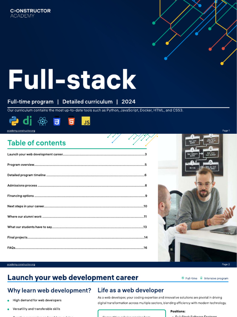 Full-Stack Web Development Bootcamp | PDF | Web Development | Systems ...