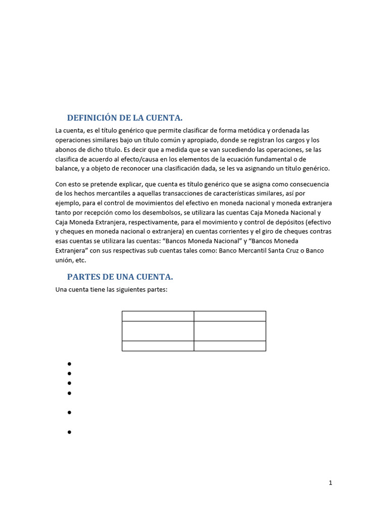 Definición y Estructura del Plan de Cuentas | PDF | Contabilidad ...