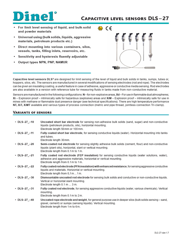 DLS 27 Datasheet | PDF | Electrical Engineering | Electricity