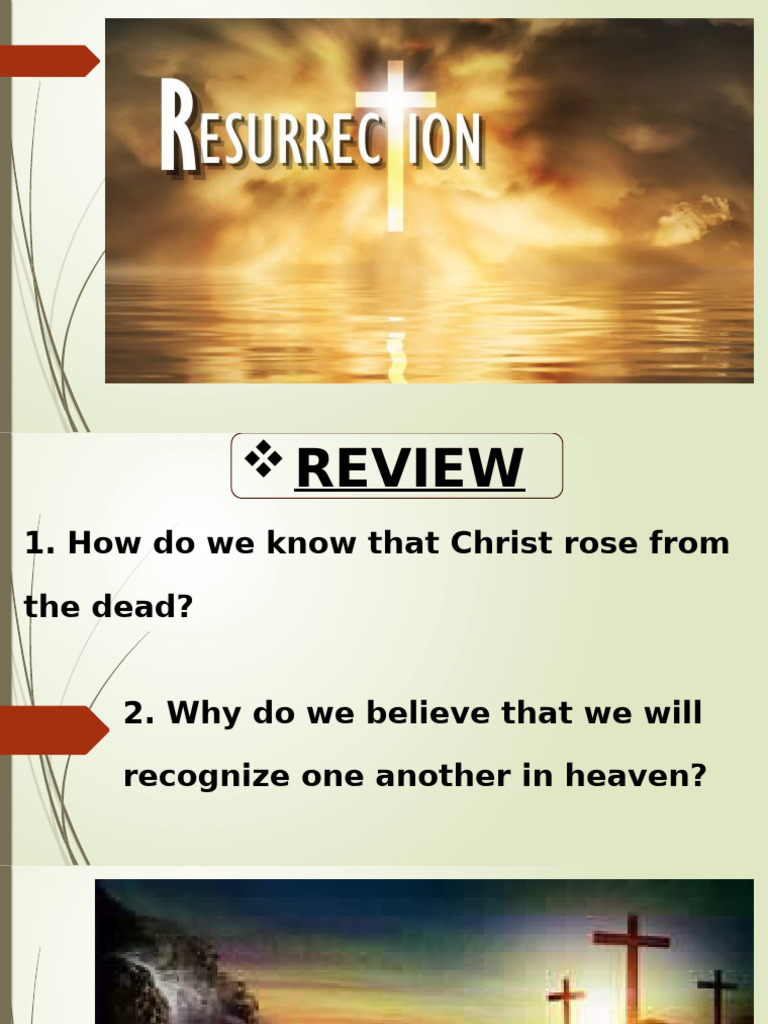 Christ's Resurrection and Afterlife Beliefs | PDF