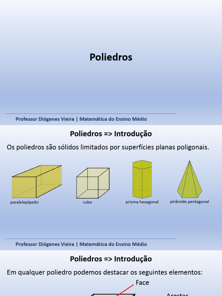 Poliedro_-_Parte_1-10aef5c5a5d84d2e9c0b0252c9f42ffc (1) | PDF | Vértice ...