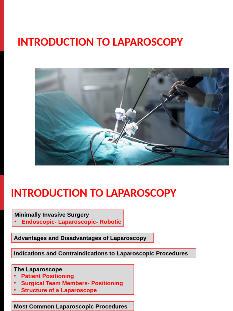 Laparoscopic Surgery: Indications & Contraindications | PDF | Surgery ...