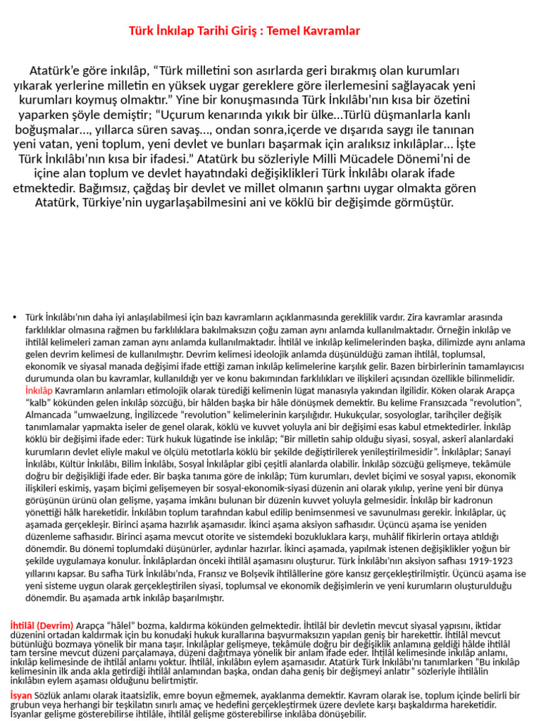 1 Hafta Temel Kavramlar | PDF