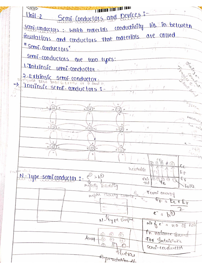 Unit 2 Semiconductor and Devices | PDF