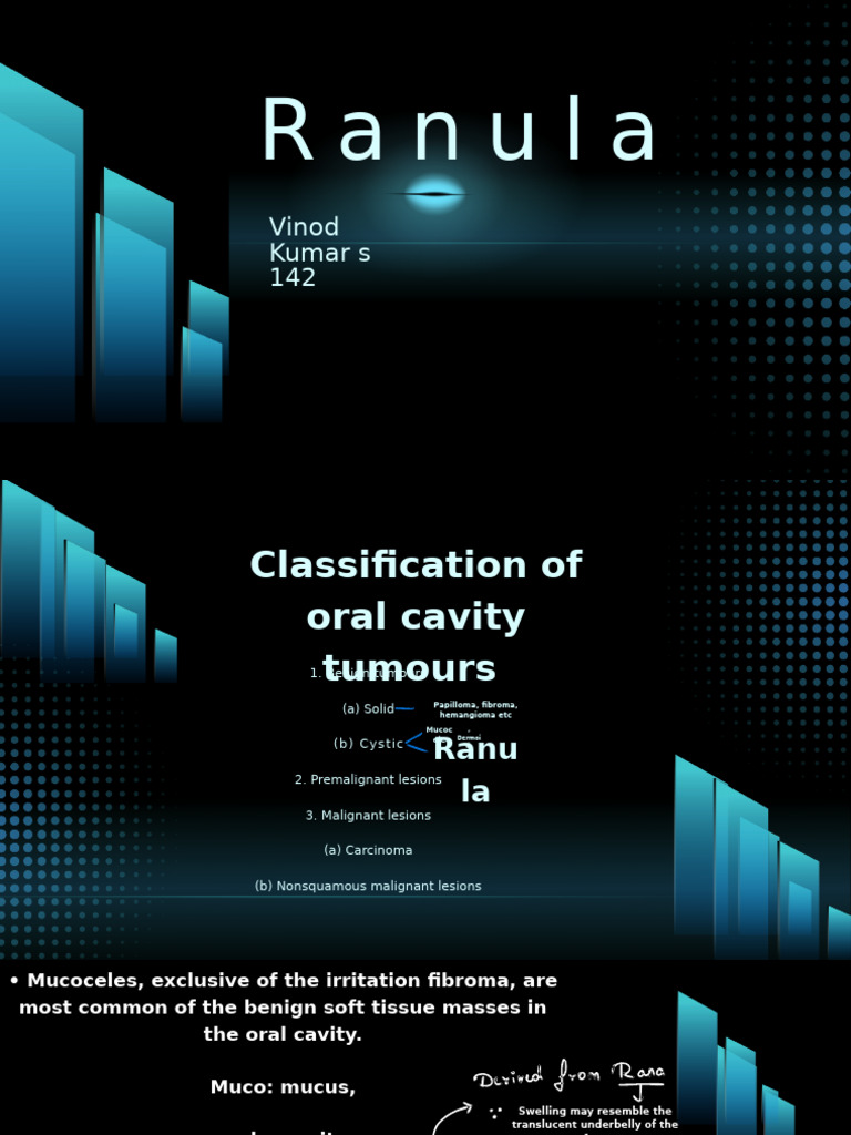 Oral Ranula: Types, Causes, and Treatment | PDF | Diseases And ...