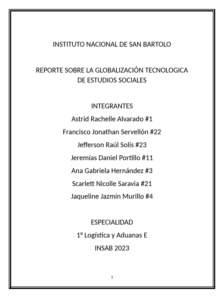 Impacto de la Globalización Tecnológica | PDF | Globalización | Innovación