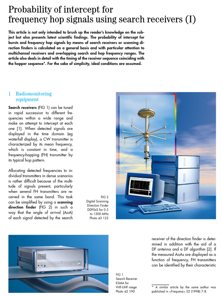 Receiver General | PDF | Telecommunications | Radio