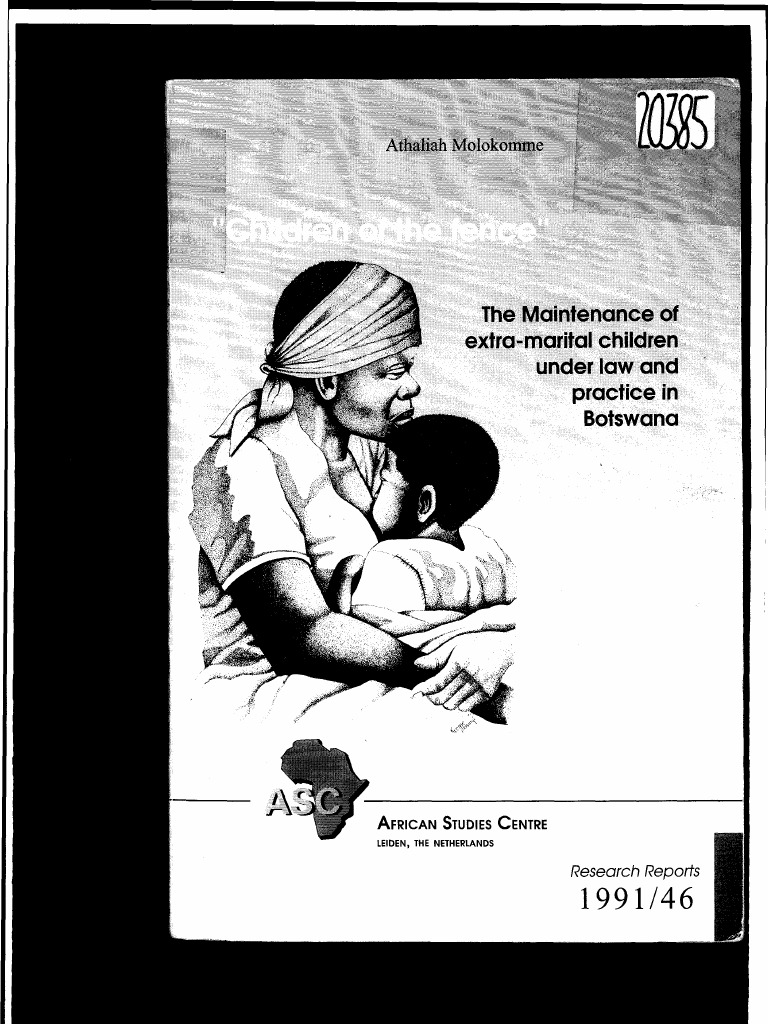 Children of The Fence Athalia Molokomme PDF Jurisprudence Paradigm