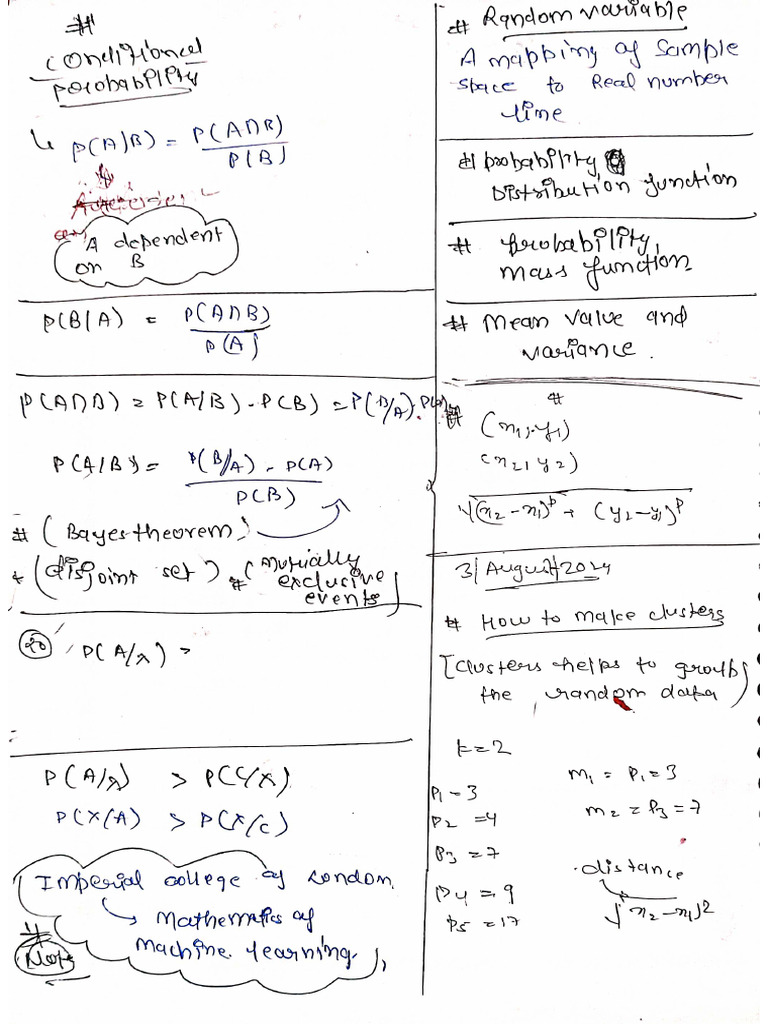ML Class Notes | PDF
