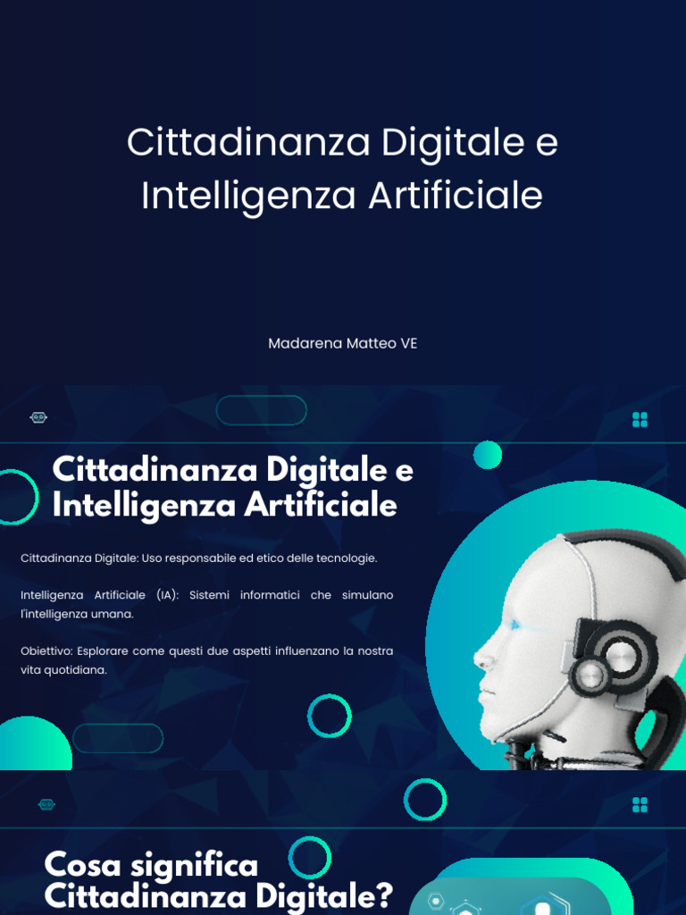 Cittadinanza Digitale e Intelligenza Artificiale | PDF