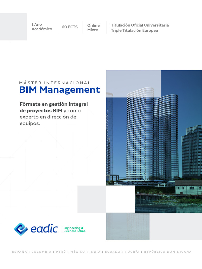 BIM Management: Fórmate en Gestión Integral de Proyectos BIM | PDF ...