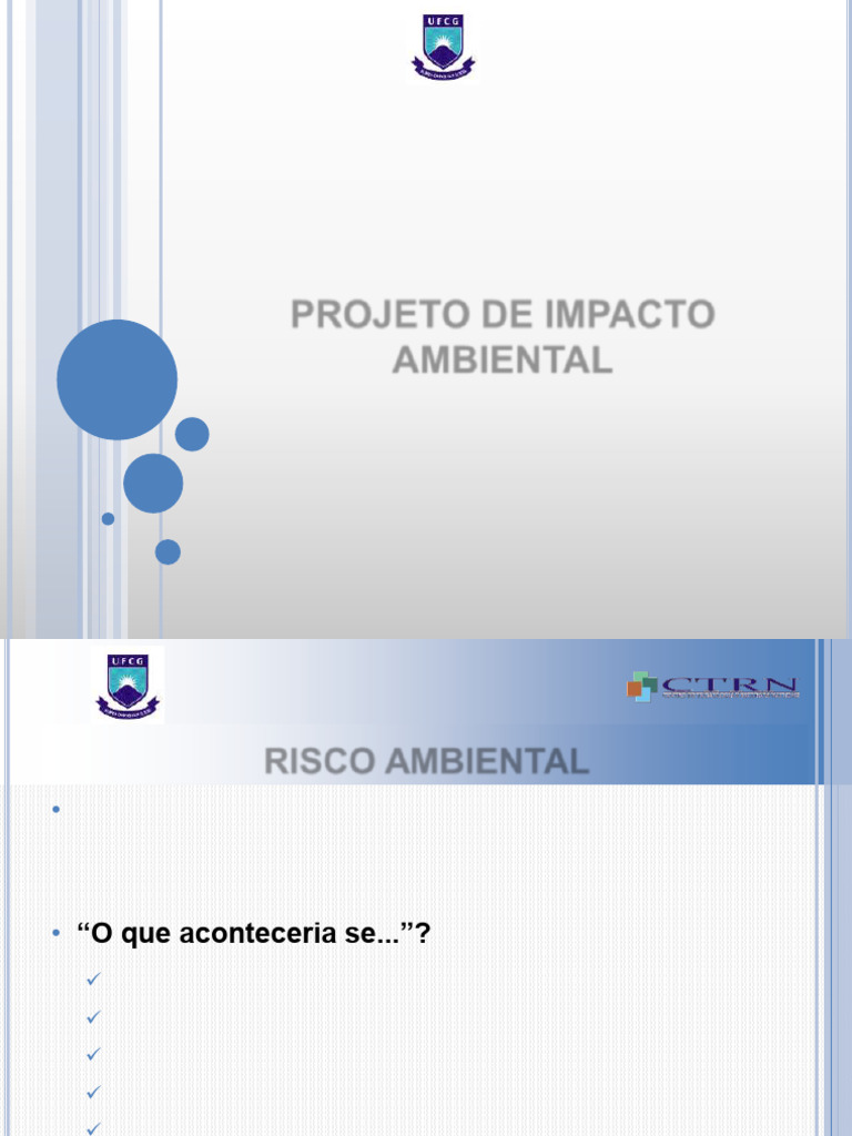 Análise de Risco Ambiental e Impactos | PDF | Declaração de Impacto ...