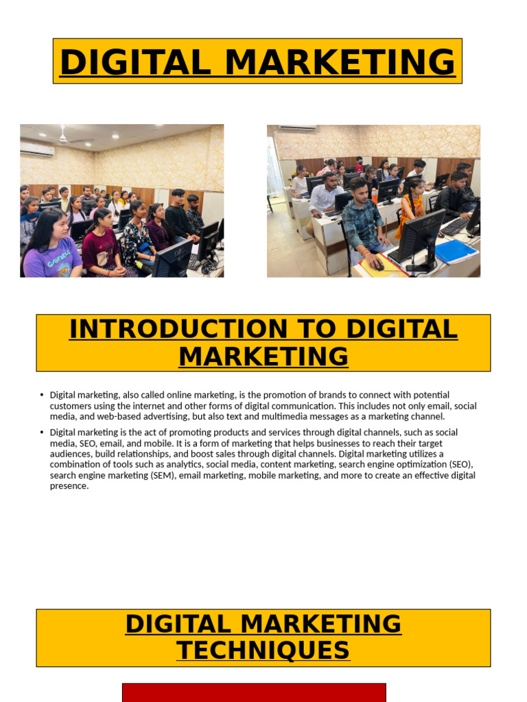 Online Digital Marketing Demo and Course | PDF | Search Engine ...