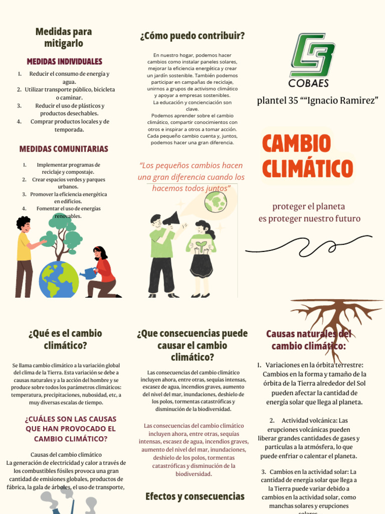 Medidas para Mitigar el Cambio Climático | PDF | Cambio climático | Clima