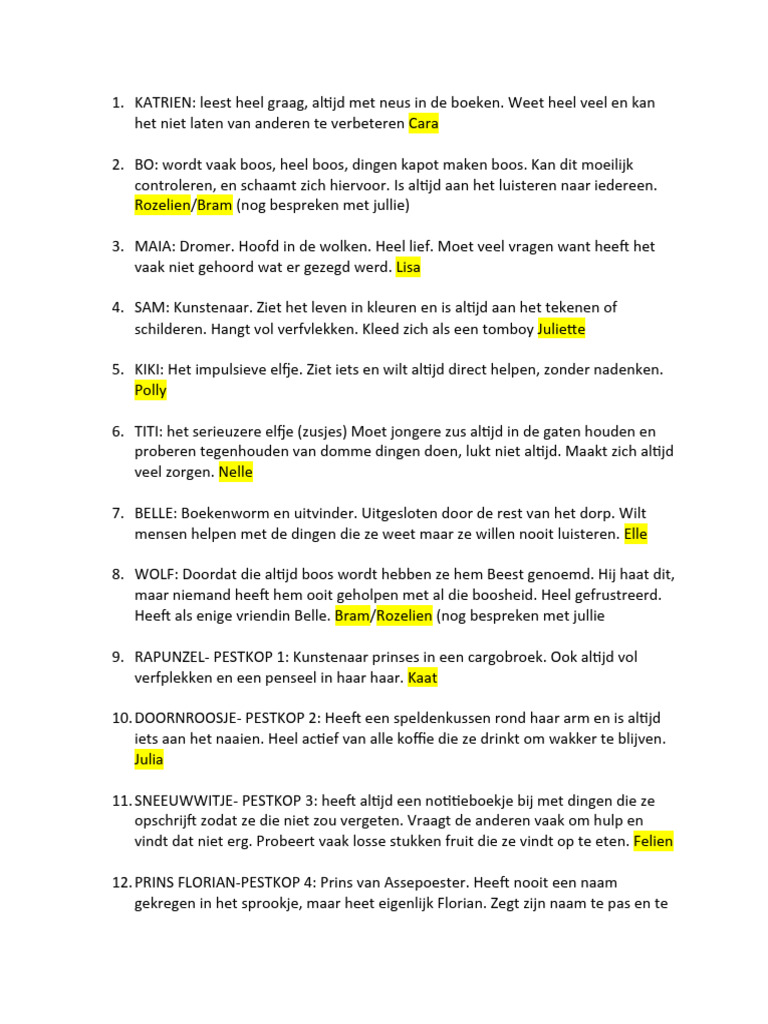 Rolverdeling | PDF