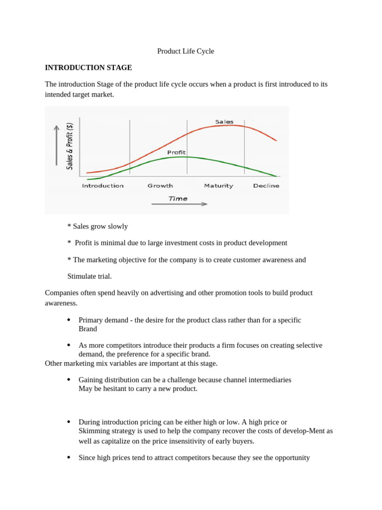 05-Product Life Cycle | PDF | Marketing | Pricing