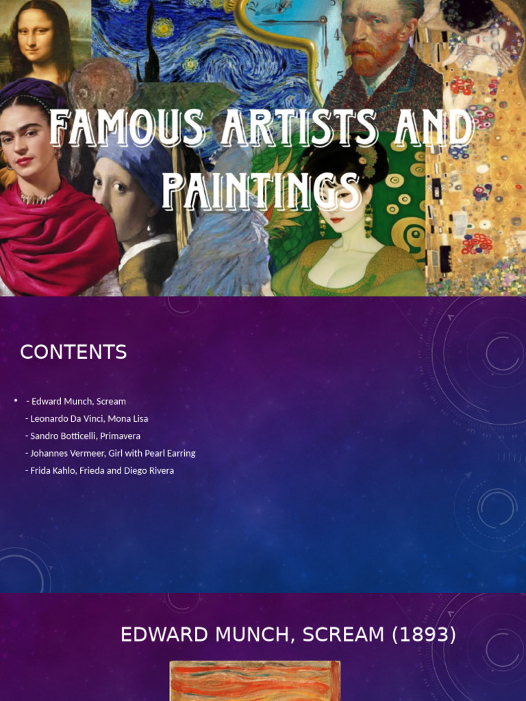Famous Artists and Paintings | PDF