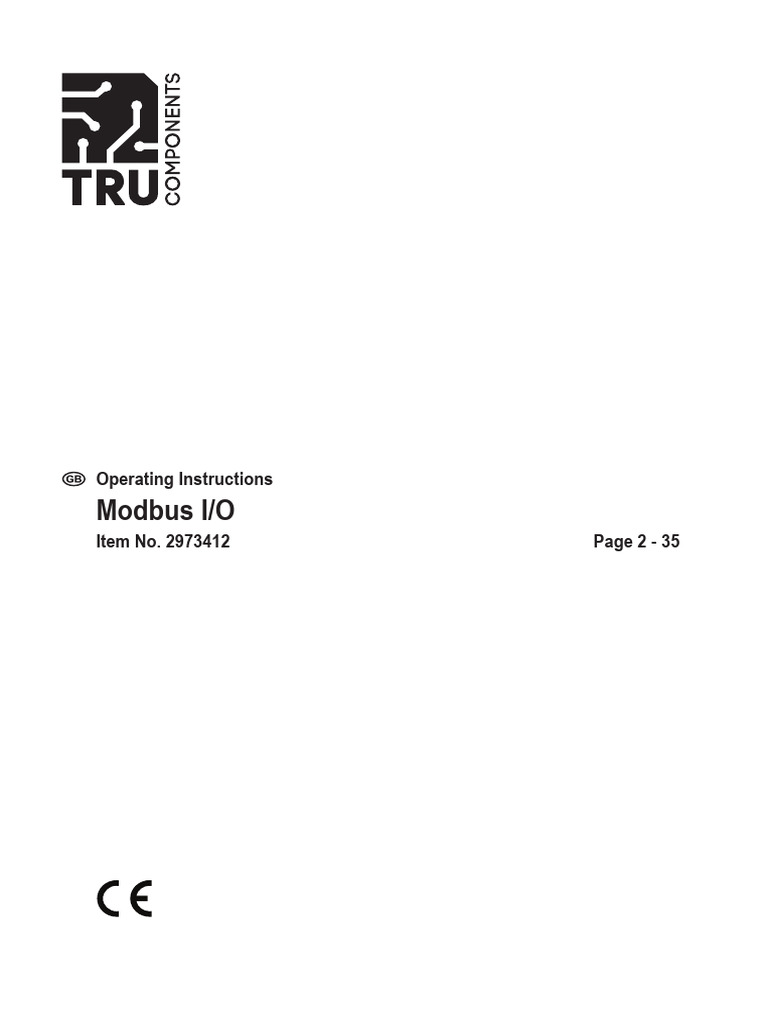 Modbus I/O Operating Instructions Guide | PDF | Ip Address | Parameter ...